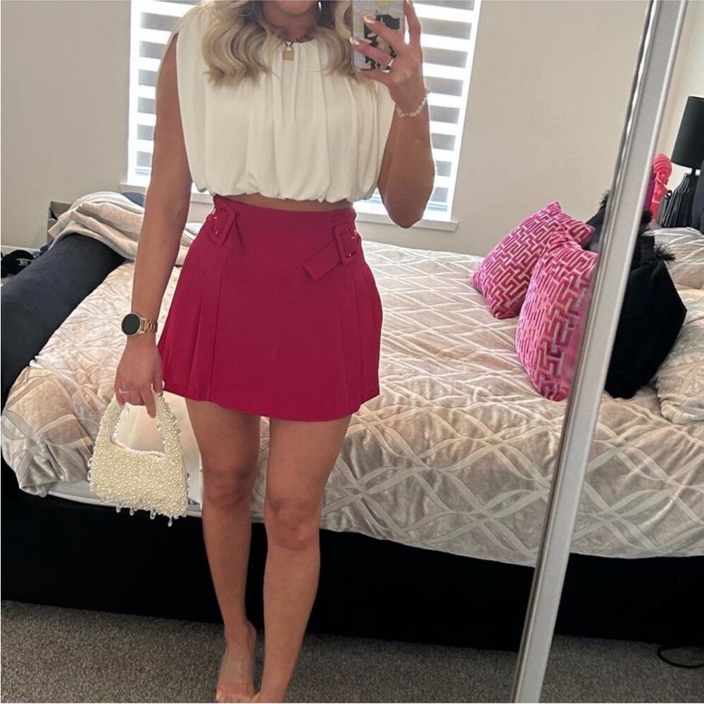 ZARA Mini pleated skirt